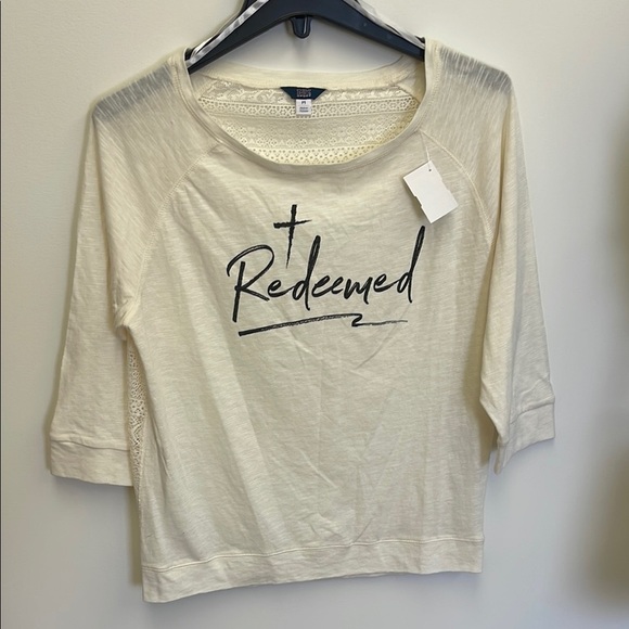 Cream Boxy Graphic Long Sleeve Tee - Picture 1 of 5